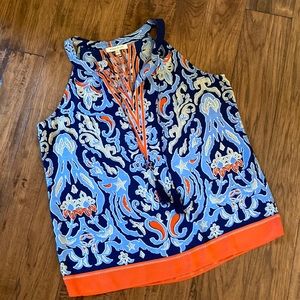 Summer ready Rose +Olive top. Size large